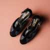 chaussure plateforme noire et glitter starlight