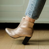 Bottines à paillettes dorées