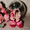 Sandale Emma plateforme rose et fuchsia