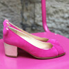 Escarpin ouvert rose vif