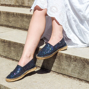 Espadrille en glitter starlight