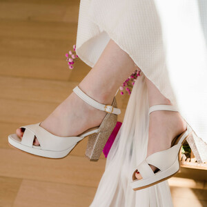 chaussure mariée blanche