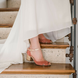 Chaussure mariée petit talon