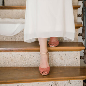 Chaussure mariée petit talon