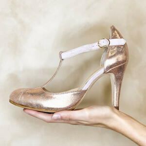 Chaussure mariage rose gold