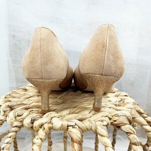 Pointed toe pump in rosewood 
