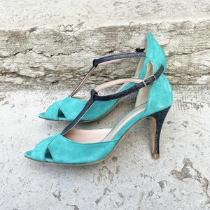 Sandale turquoise