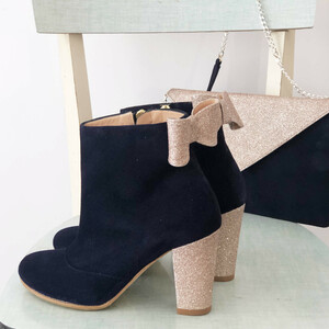 Bottines bleu marine