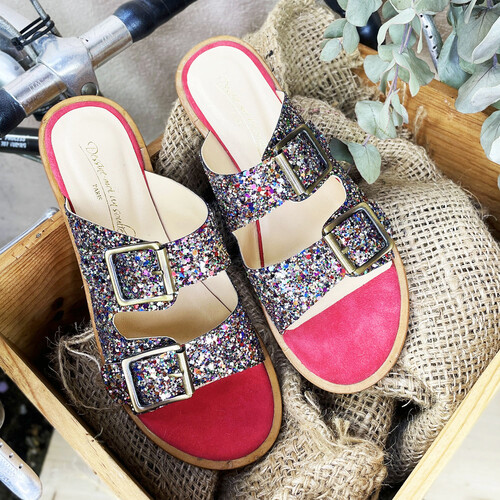 Mule en glitter Mule en glitter