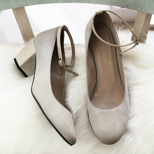 Escarpin gris clair