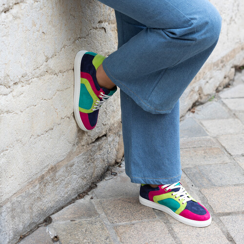Basket multicolore