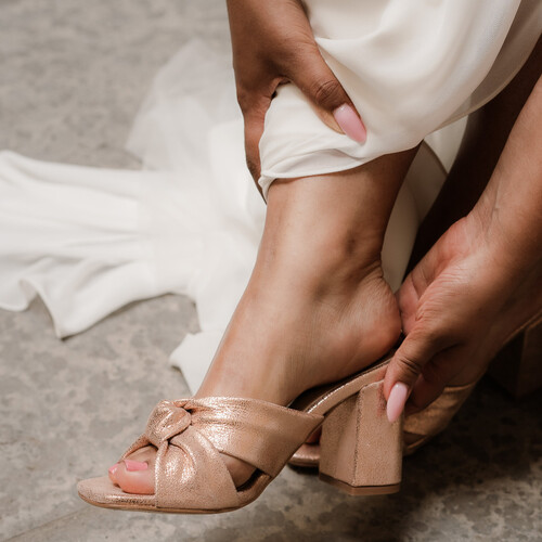 Rose gold bridal designs