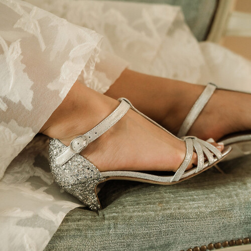 Chaussures de mariage petit talon