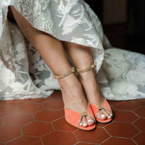 Chaussure de mariée colorée Chaussure de mariée colorée