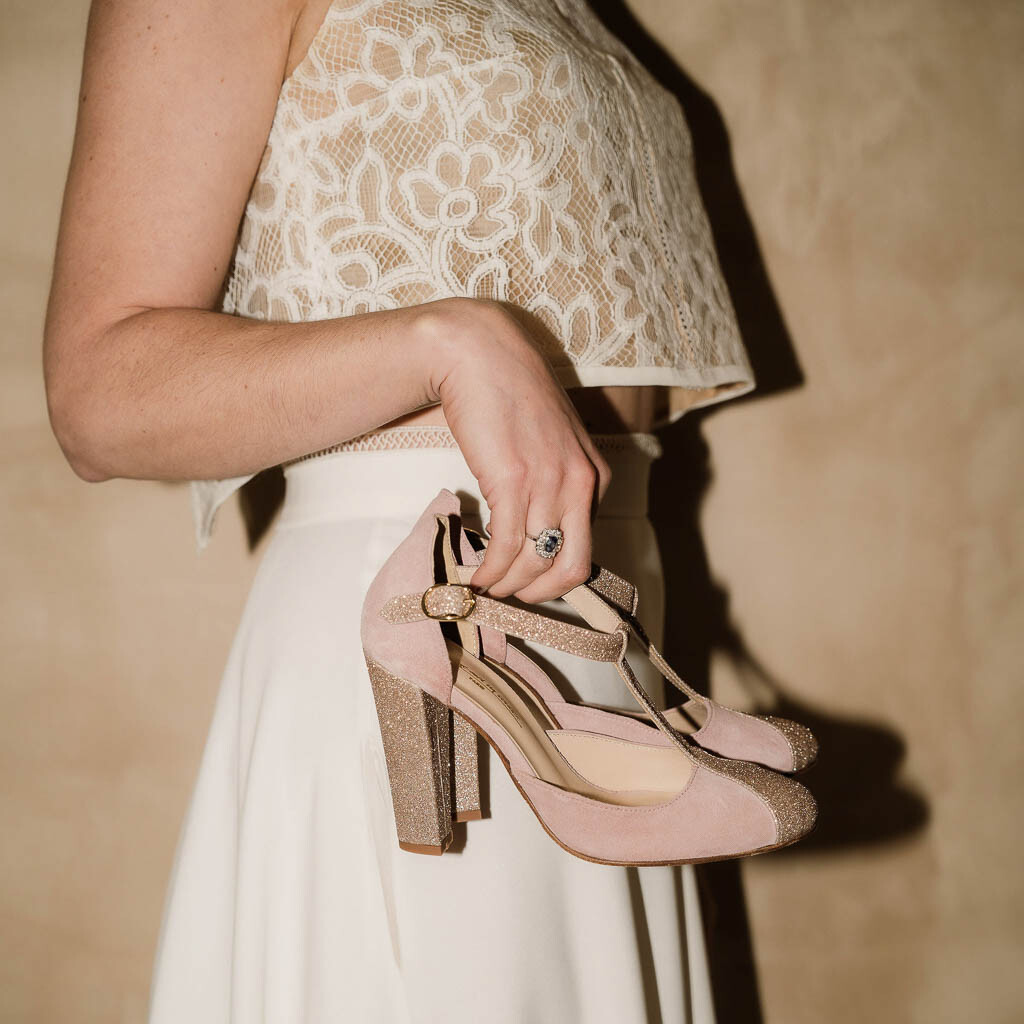 Collection de chaussures de mariee