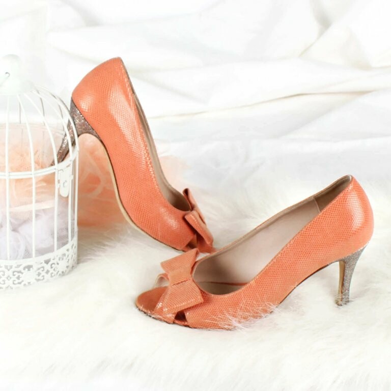 Escarpin corail discount