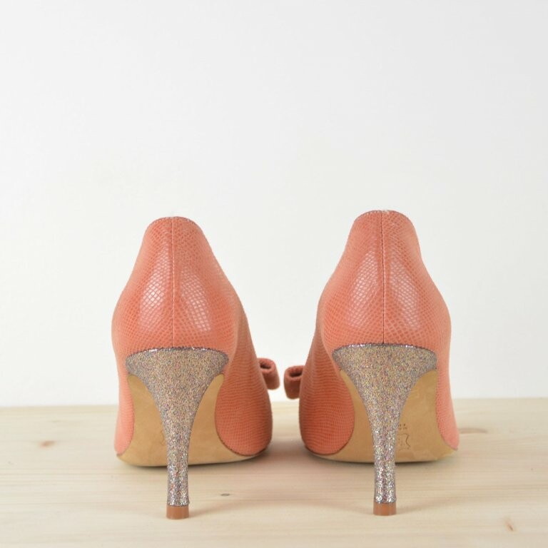 Escarpin corail hotsell