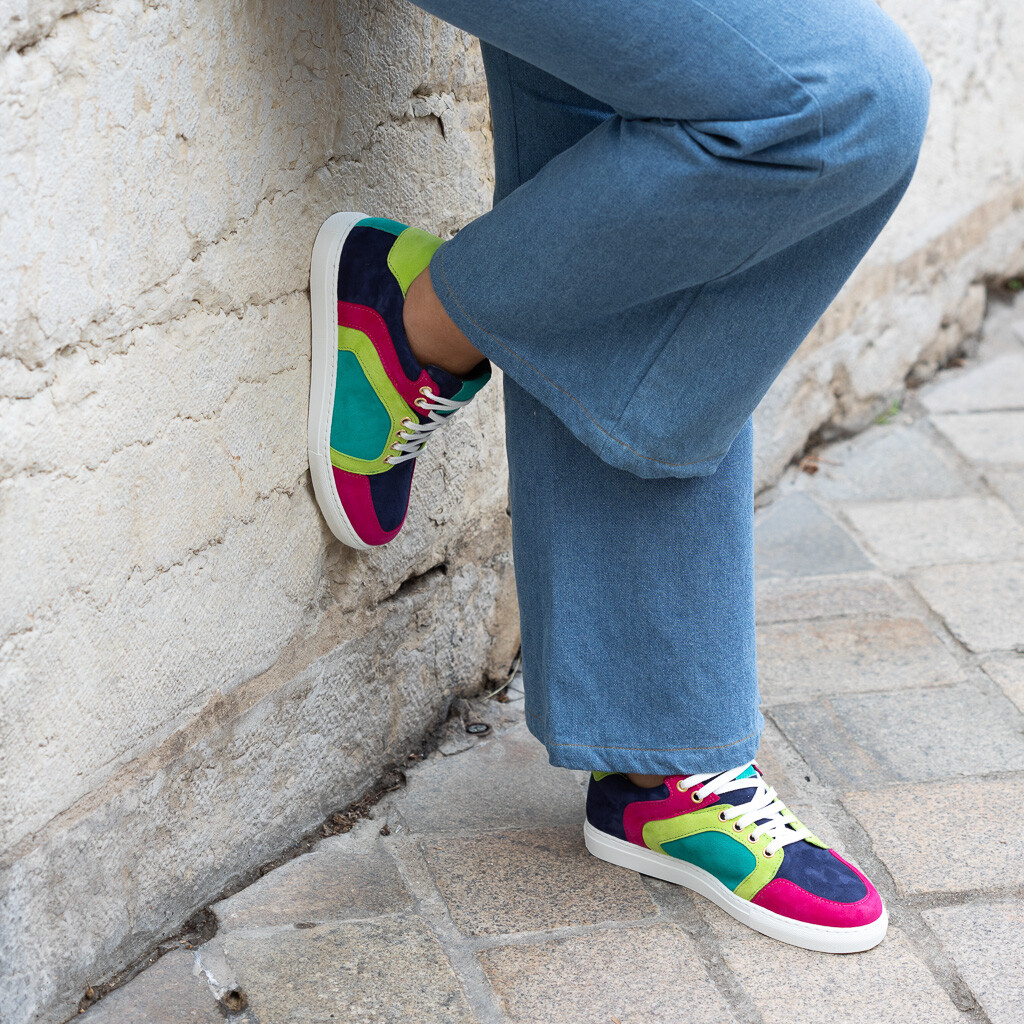 Basket multicolore
