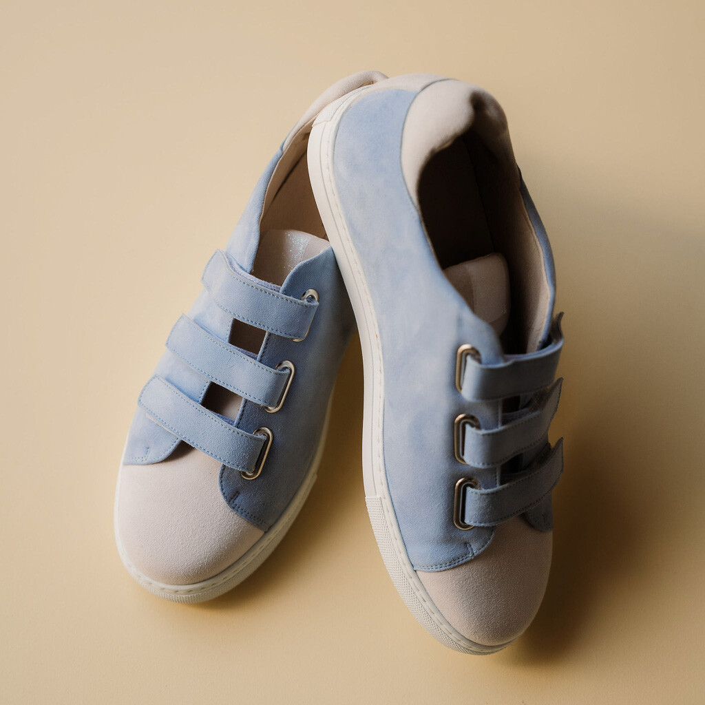 Basket personnalisée baby blue