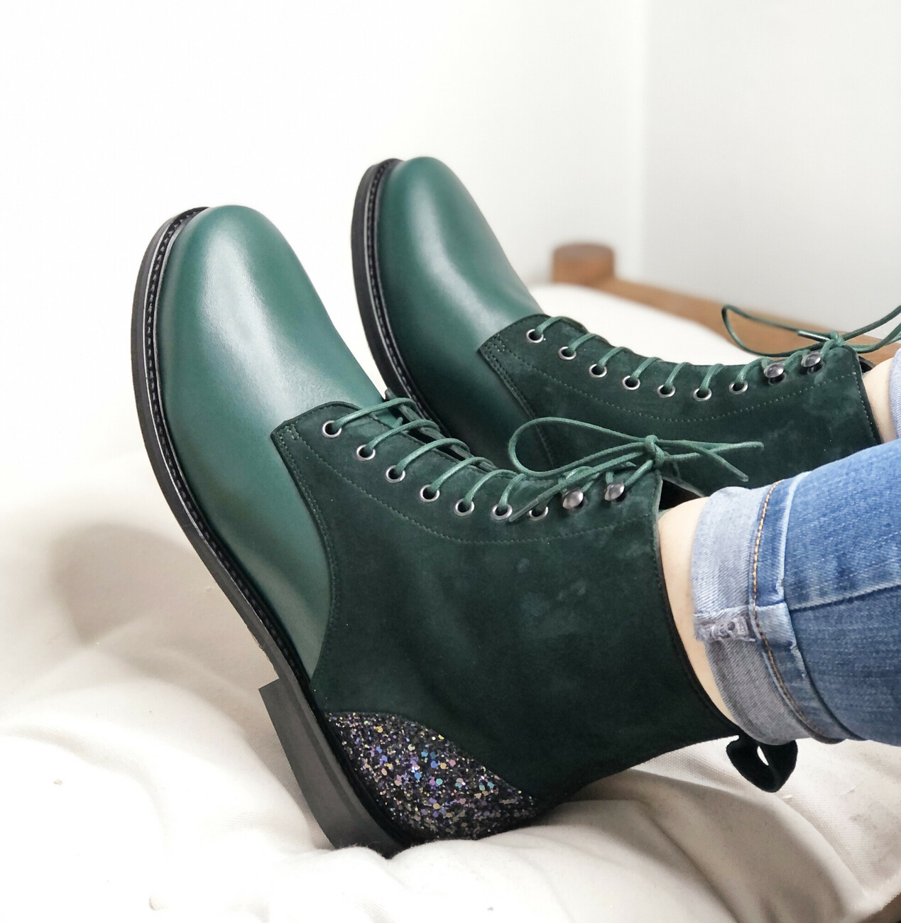 Boots à lacet
