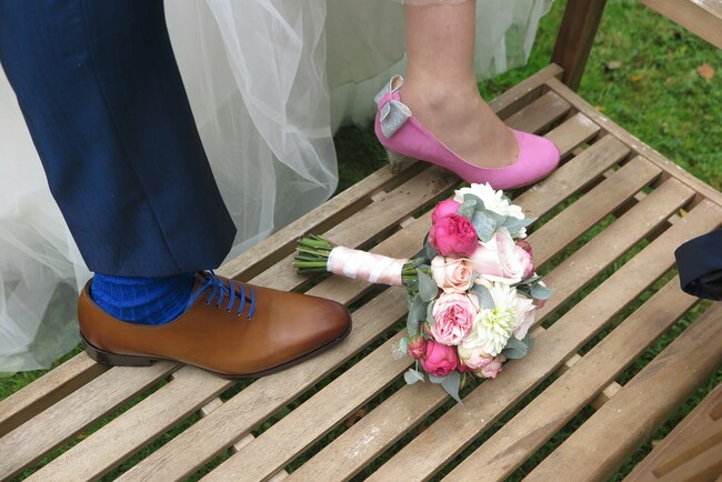 Chaussure de mariée personnalisée