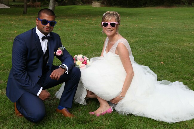 Robe de mariée et chaussures de rêve Robe de mariée et chaussures de rêve